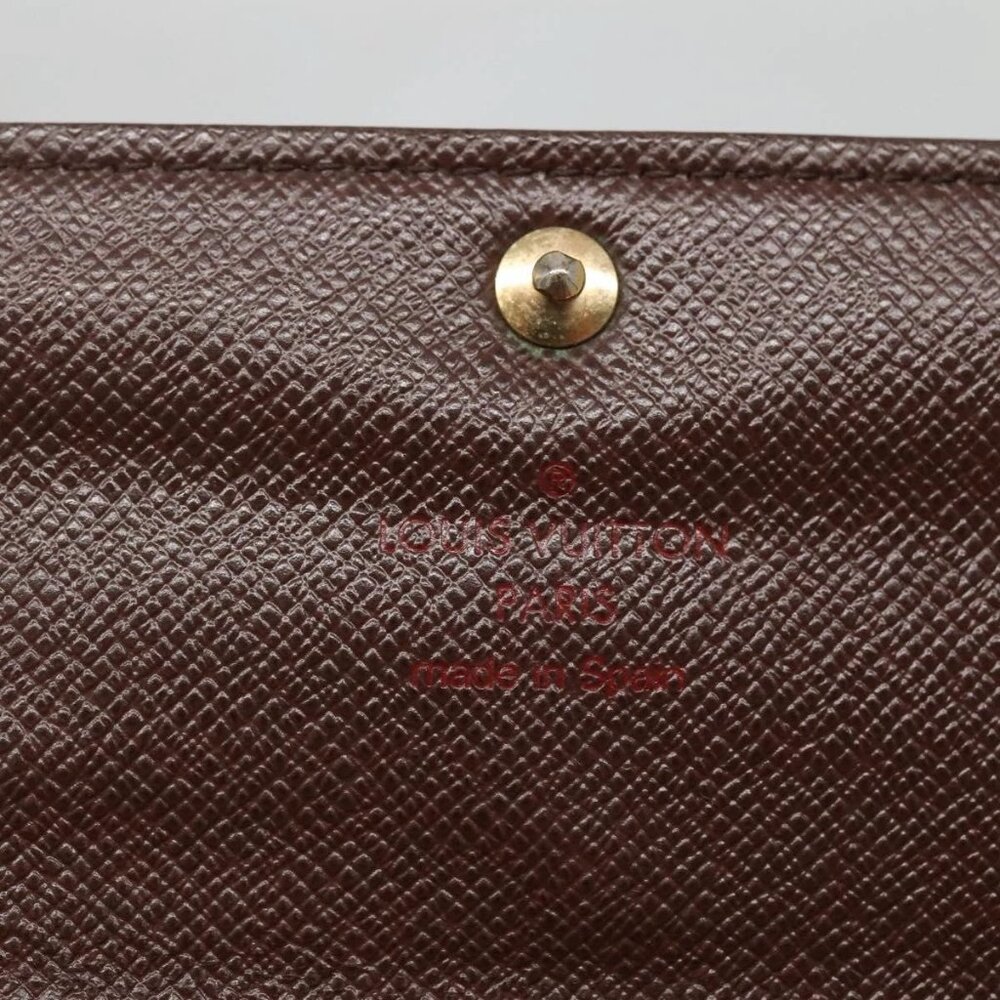 LOUIS VUITTON Damier Ebene Portefeuille Sarah Long Wallet N60491 LV Auth 135012 - Picture 10 of 16